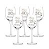 Buy cheap OEM Acceptable 270ml Patterned Wine Glasses For 18th Birthday from wholesalers