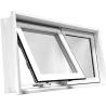 Buy cheap High Durability Grey Design Double Glazed Awning Windows With 304 Stainless Steel Mesh from wholesalers