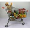Buy cheap 275L European Style Supermarket Trolley Carry Large Capacity Metal Cart With Foldable Double Child Seats from wholesalers