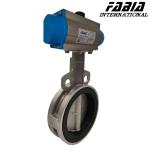 4 Inch 3 Inch Pneumatic Clamp Butterfly Valve Stainless Steel Body
