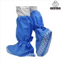 Buy cheap OEM Blue SMS Disposable Boot Cover Surgical Booties With Ties product