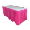 Buy cheap Odorless Disposable Plastic Table Skirts For Birthday Party / Business Convention from wholesalers