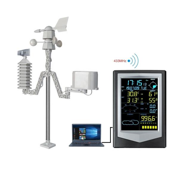 Data Recorder Solar Photovoltaic Wireless Weather Station Professional Wind