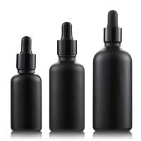 Buy cheap Empty Essential Oil Bottles Glass Dropper Bottle Black Aluminium Dropper product