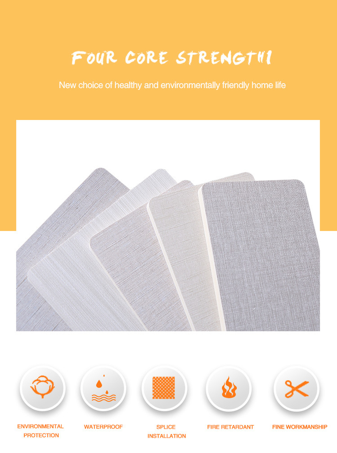 5 / 8mm Fabric Textured Decorative Panels Bamboo Charcoal Wood Veneer Board