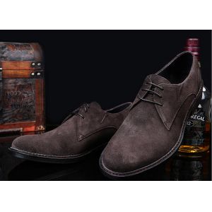 Buy cheap Grey / Black British Style Oxford Shoes , Mens Leather And Suede Dress Shoes from wholesalers