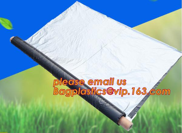 Buy cheap black/silver/white/blue biodegradable plastic agricultural mulch film price,20 micron white black plastic mulch film UV from wholesalers