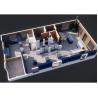 Buy cheap Monomer Design Blue Smoke Shop Furniture 10mm Tempered Glass from wholesalers