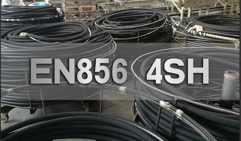 Hydraulic Rubber Hose High Tensile Steel Wire Spiral Hose En8564sh/DIN200234sh China Manufacturer
