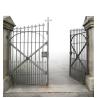Buy cheap Exterior Wrought Iron Fences And Gates Rodent Proof Courtyard Entry Gates from wholesalers