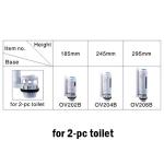 Flush Valve 2" Outlet Best Repair Parts Dual Flush For 2 PC Toilet From Xiamen