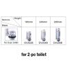 Buy cheap Flush Valve 2" Outlet Best Repair Parts Dual Flush For 2 PC Toilet From Xiamen China from wholesalers