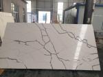 Black Vein Calacatta Kitchen Countertops , Waterproof Calacutta Quartzite