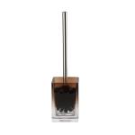 Ombre Brown Glass Bathroom Accessories Rectangular Hand Soap Dispenser