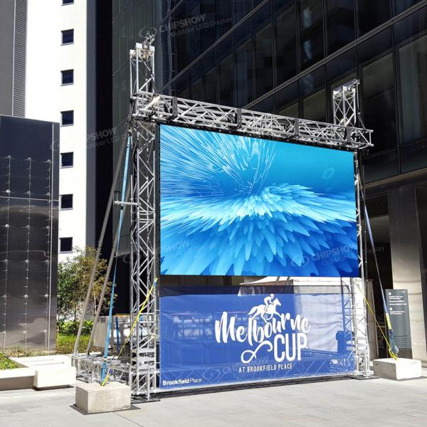 Buy cheap P3.91 Full Color Outdoor LED Display Panels 500x500mm Cabinets Front Open from wholesalers