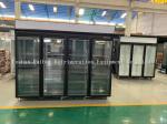 Wholesale supermarket glass door display freezer commercial refrigerator freezer