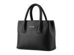 Cotton Lining Women's Tote Leather Handbags Separate Compartments For Storage