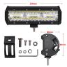 Buy cheap 9 Inch 180W Dual Row LED Light Bar White / Amber For Offroad Cars from wholesalers