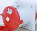 Straight IP67 Outdoor Industrial Panel Mounted Receptacles /Sockets 16A,32A,63A