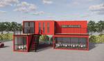 Low Factory Price Two Stoery Container House Light Steel Building Mobile House