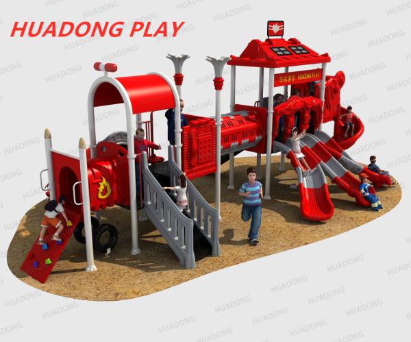 Buy cheap Food Grade Fire Control Theme Kids Plastic Slide For 3-12 Years Old Age from wholesalers