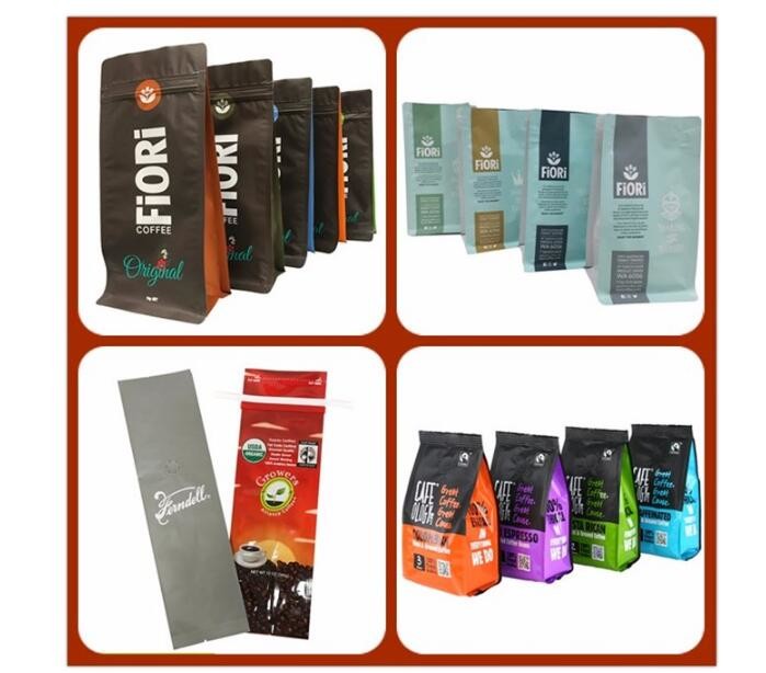 Wholesales Custom Shape Printed Heat Seal Food Tea coffee Plastic Bag With Logo Good Printing