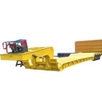 Buy cheap 3 Axles 80 Ton 100 Ton Low Bed Trailer Removable Gooseneck LowBoy Semi Trailer product
