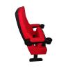 Buy cheap Red Fabric PP Home Theater Seating Chairs Movable Armrest Standard Size from wholesalers