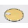 Buy cheap Small Size Peel Off End 603 153mm Diameter Round Shaped Clear Gold Color from wholesalers