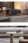 Customized Luxury Pool Teak Wood Lounge Chair With Wheels Lesiure Bed