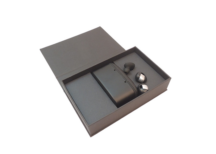 Custom Color Printing Magnetic Gift Earphone Packaging Boxes With Paper Inlay