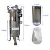 Buy cheap 62KG Weight 304 Stainless Steel Bag Water Filter for Hotels 2.7 sq ft Filtering Area from wholesalers