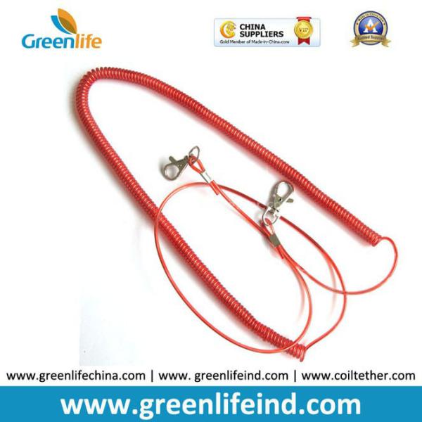 Buy cheap Red Stopdrop Tooling Coil Lanyard Cable W/Thumb Hook from wholesalers