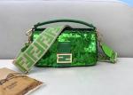 Bead Piece Decoration Bling Bag Unque Shine Cross-Body Bag Baguette Bag