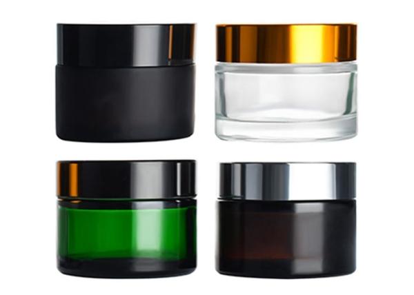 Buy cheap Aluminium Cap Glass Cosmetic Pots 5-200gram Frosted Cosmetic Cream Jar from wholesalers