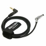 5 Pin Lemo Right Angle Male to Right Angle 3.5mm TRS Cable for ARRI Mini Audio