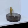 Buy cheap Modern Glass Vessel Basins Transparent Clear Bathroom Sink Clear Diamond Crystal from wholesalers