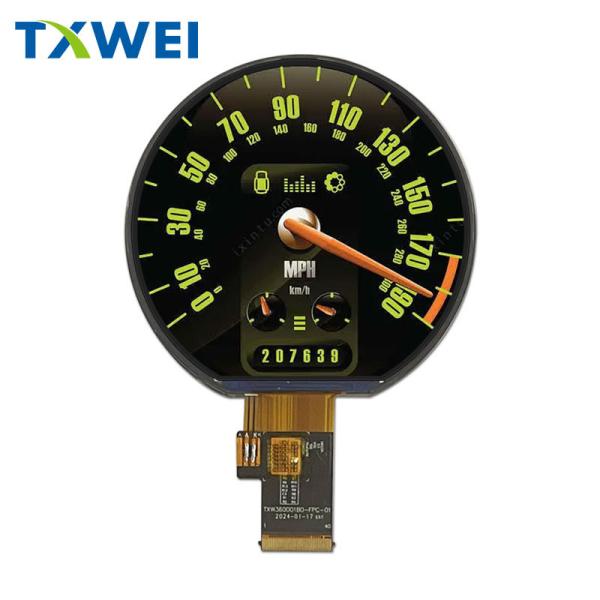 3.6-inch circular 544 * 506 high brightness sunlight visible two wheeler display