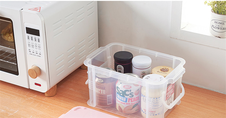 Stacking Clear Plastic Stacking Storage Boxes Bins With Lid