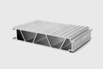 Mill Finish Aluminium Extrusion Profile For Electric Car Battery Tray 0.5mm
