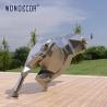 Buy cheap Outdoor Large Mirror Stainless Steel Sculpture Geometric Animal Art Cow from wholesalers