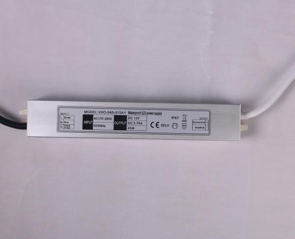 Buy cheap Flicker Free DC 12V Outdoor LED Driver Ultra Slim 45W For Strip Light from wholesalers