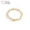 Buy cheap 18k Gold Plated Diamond Zircon Jewelry Set Horseshoe U Geometric from wholesalers
