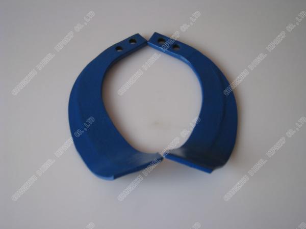 Buy cheap 0.5Kg-0.6Kg 581 681 Rotary Tiller Blades For Tractor Double Hole Blue Colorful from wholesalers