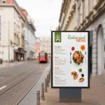 55 Inch 3000nits Outdoor Digital Menu Boards Drive Thru For Restaurants Full HD