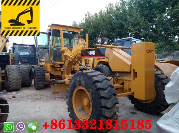 Buy cheap Yellow Color 123KW Power Used Caterpillar Grader 140K Good Condition For Farm Work Construction from wholesalers