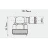 Buy cheap N Series Male Right Angle Stainless Steel RF Coaxial Connector for CXN3449/MF503A Cable from wholesalers
