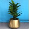 Buy cheap Hot sale decorative round steel flower pots small planter from wholesalers