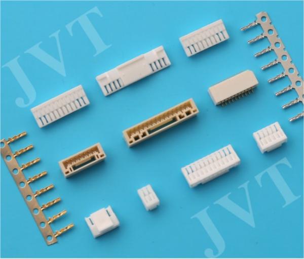 Buy cheap AWG# 26-30 Circuit Board Pin Connectors 1.25mm Pitch with 10MΩ Max Contact Resistance from wholesalers