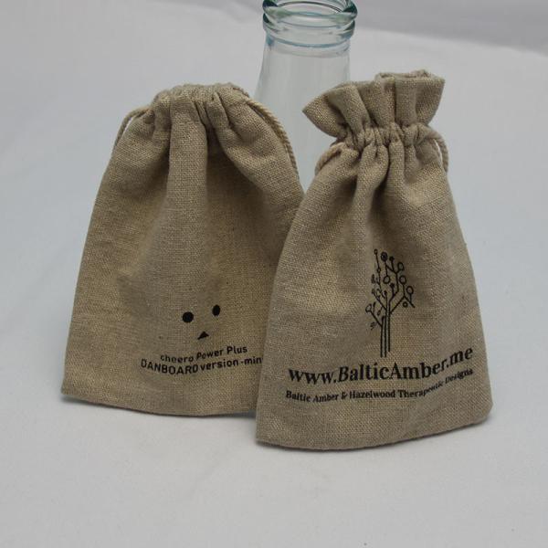 Buy cheap Traditional Printed Jute Drawstring Bag Soft Material For Wedding Favor from wholesalers